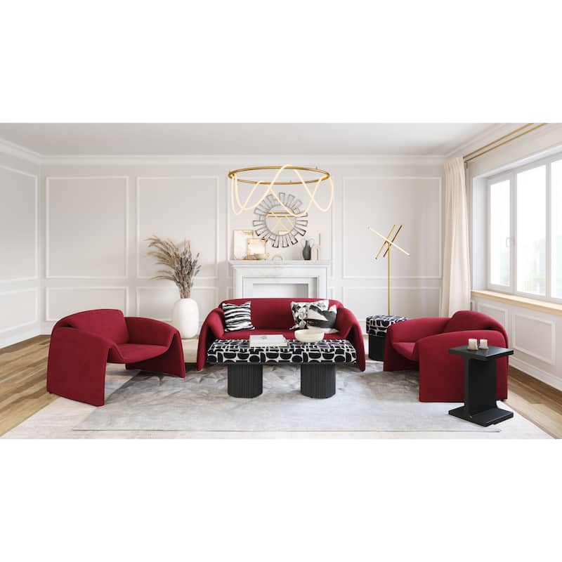 Horten Accent Chair Red