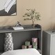 preview thumbnail 7 of 5, Full Size Platform Bed with 3 Storage Drawers, Multi-Functional Wood Full Bedframe with Bedside Bookcase & Twin Size Trundle Bed