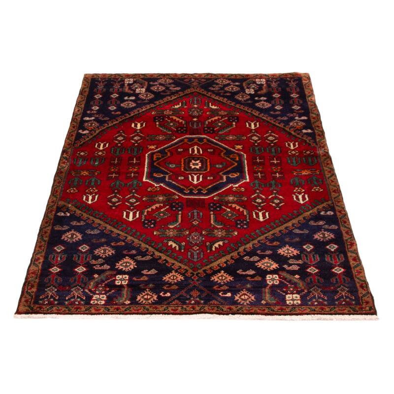 ECARPETGALLERY Hand-knotted Andelz Red Wool Rug - 4'1 x 6'3