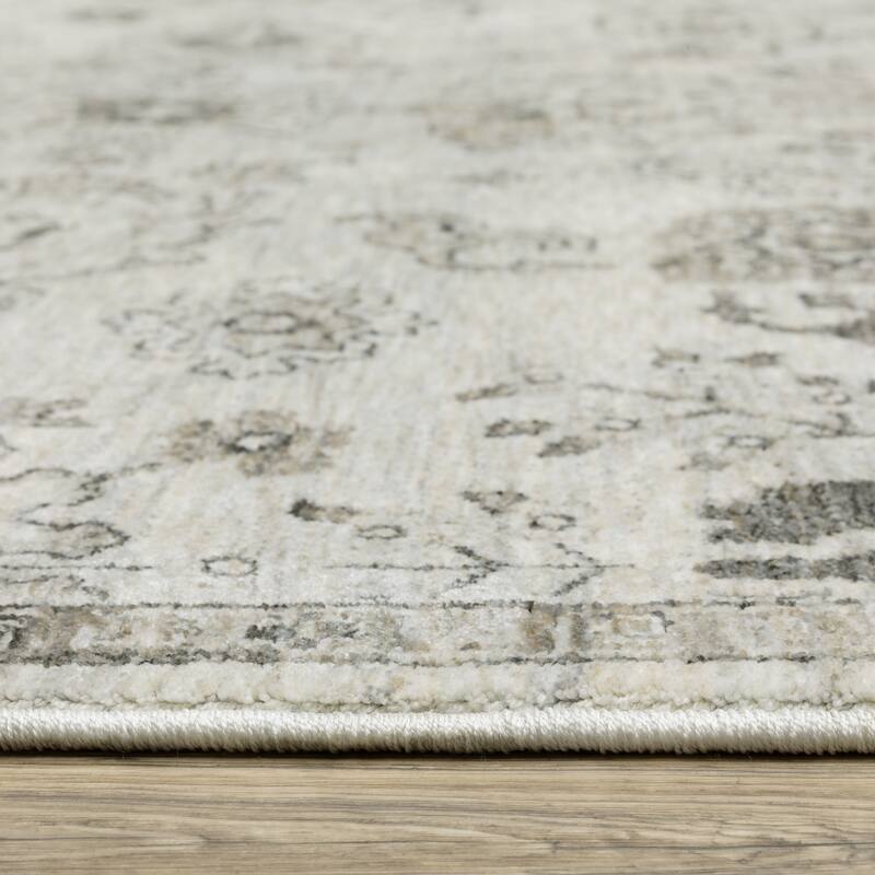 Style Haven Cádiz Floral Persian Ivory/Grey Area Rug