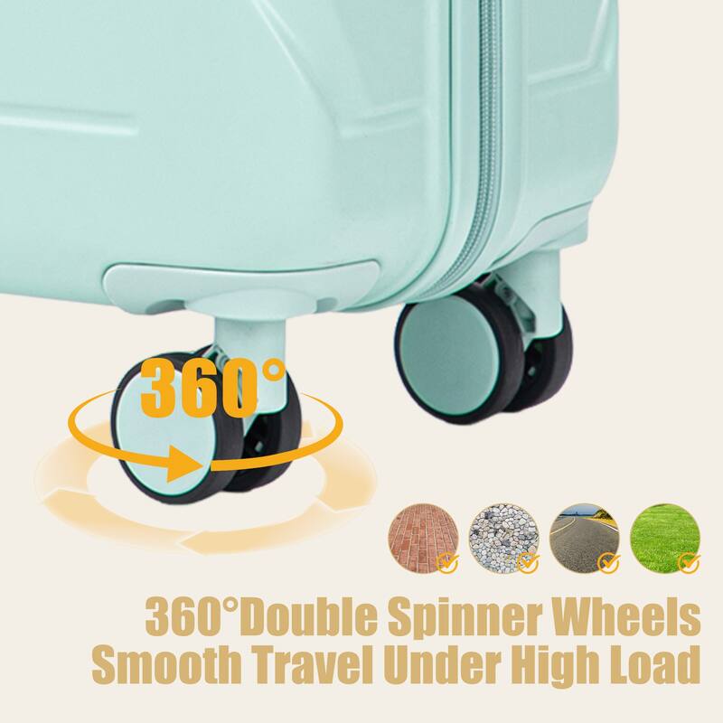 28 Inch Large Checked Luggage, Scratch Resistant Surface Four Multi-Directional Wheels, With Combination Lock and Side Hooks