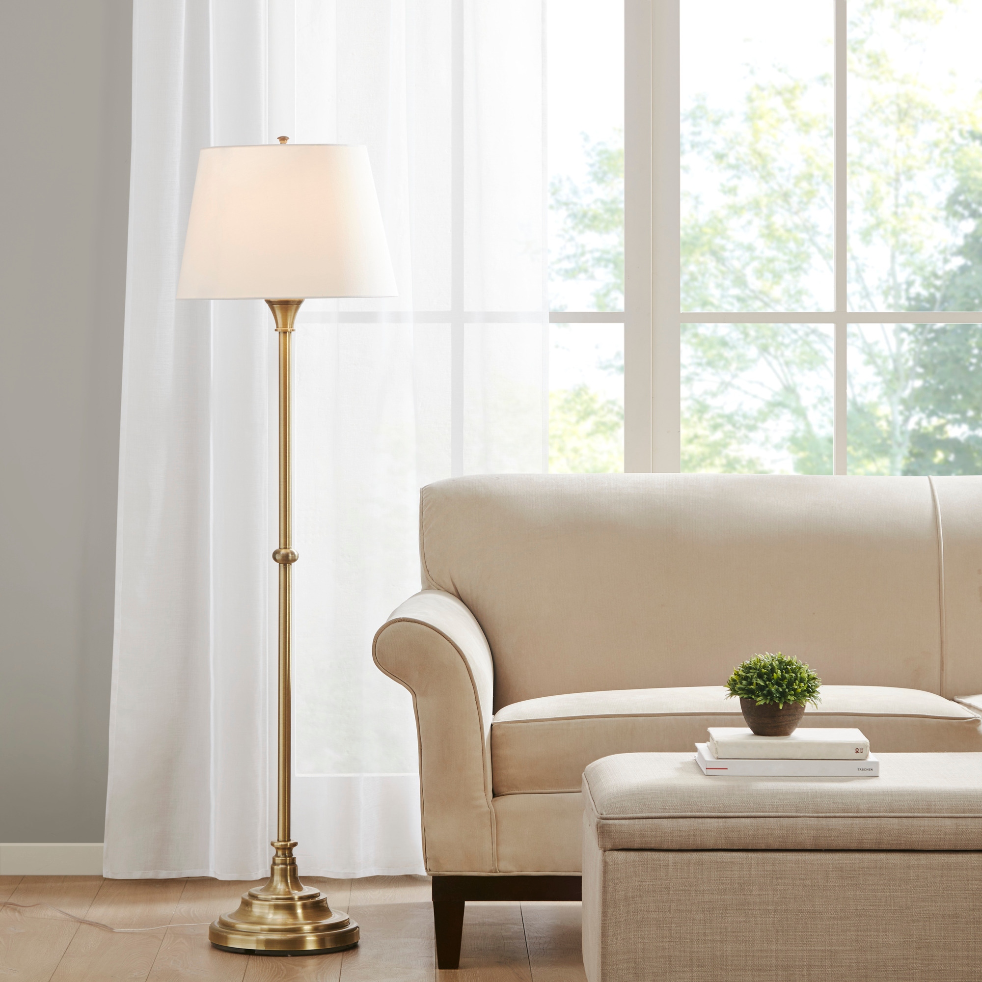 Brass standard lamps cheap
