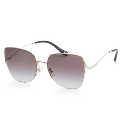 Coach Women's 60mm Shiny Light Gold Sunglasses
