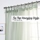preview thumbnail 30 of 39, Aurora Home Textured Faux Linen Tie Top Curtain Panel Pair - 84" & 96"