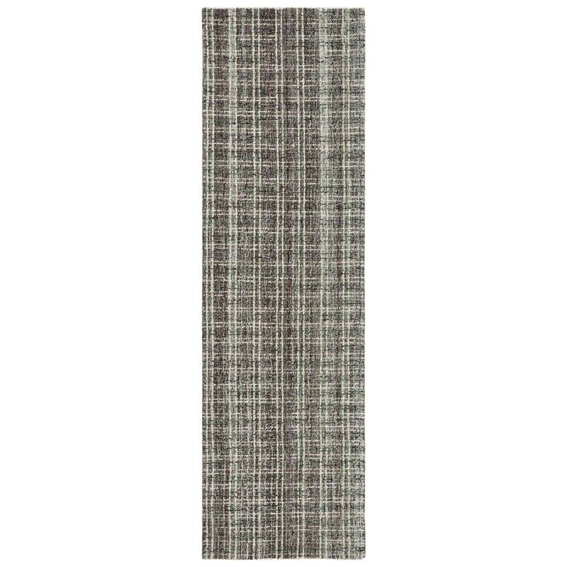 SAFAVIEH Handmade Abstract Crystelle Modern Wool Rug - 2'3" x 8' Runner - Brown/Green