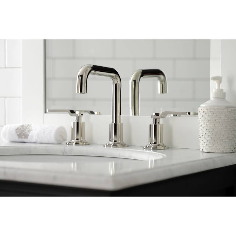 Kingston Brass Whitaker 1.2 GPM Widespread Bathroom Faucet with Pop-Up