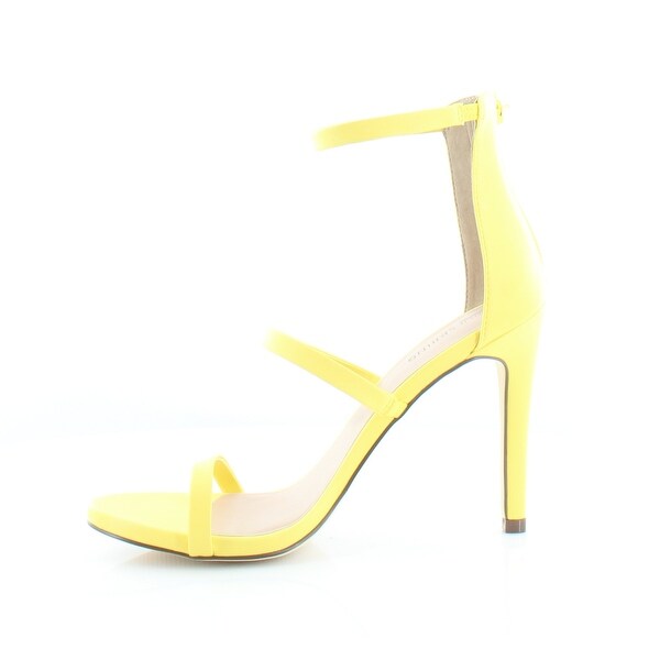 light yellow high heels