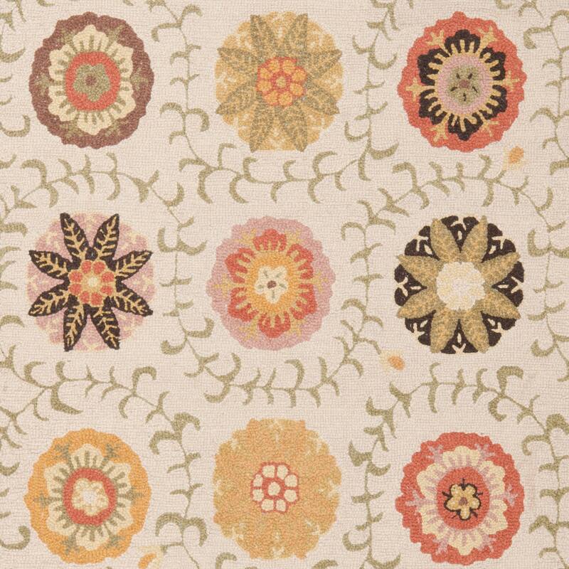 SAFAVIEH Handmade Blossom Euna Modern Floral Wool Rug