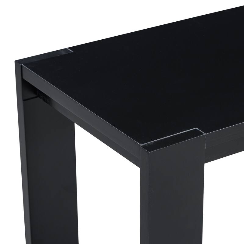 59 Inch Console Table with Bottom Shelf,Minimalist Style Console Table for Entryway