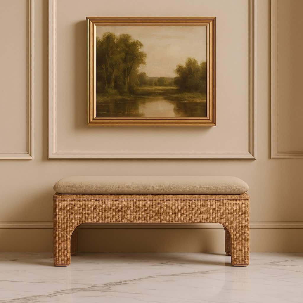 Artisan Furniture Solid Wood Rattan Harmony, Beige