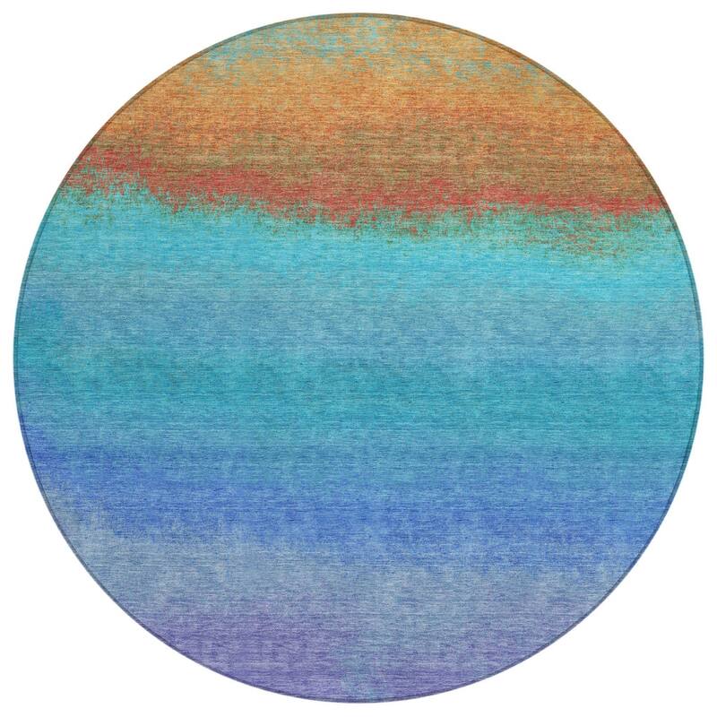 HomeRoots Ombre Transitional Rectangle Outdoor Rug