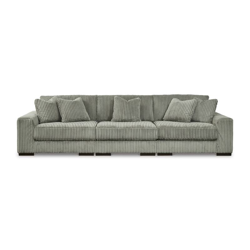 Signature Design by Ashley Lindyn Gray 3-Piece Sectional Sofa - 137" W x 43" D x 38" H