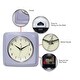 preview thumbnail 50 of 63, Infinity Instruments Retro 9.25-inch Square Wall Clock - 9.25 x 1.875 x 9.5