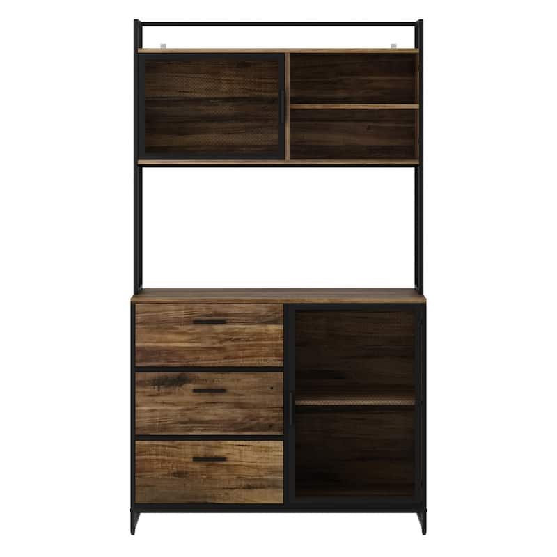 Kitchen Pantry Storage Cabinet Microwave Storage Cabinet Buffet