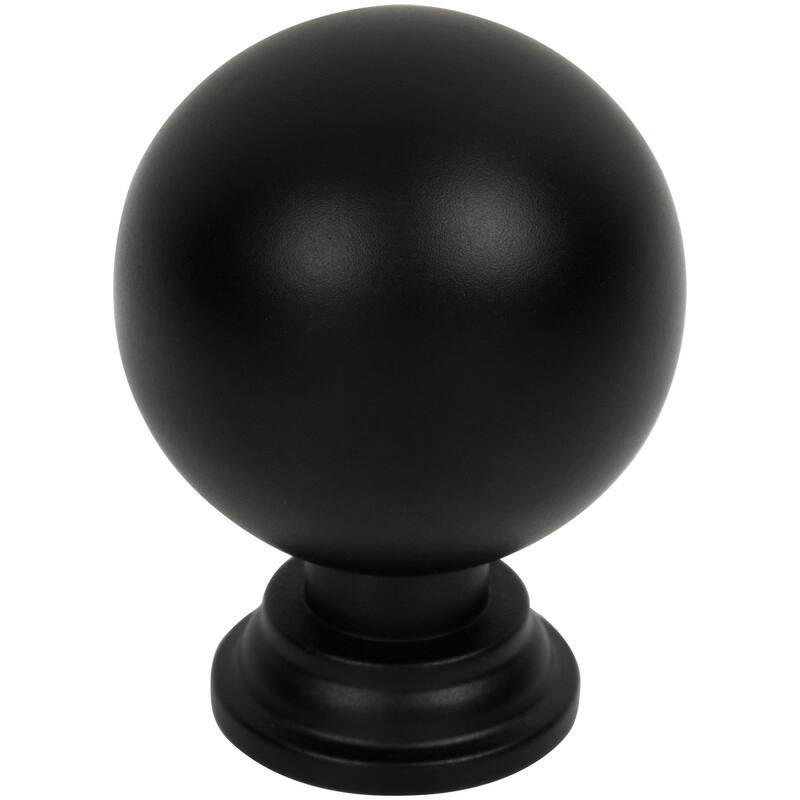Jeffrey Alexander 387 Davis 1-3/8" Round Cabinet Knob - Matte Black