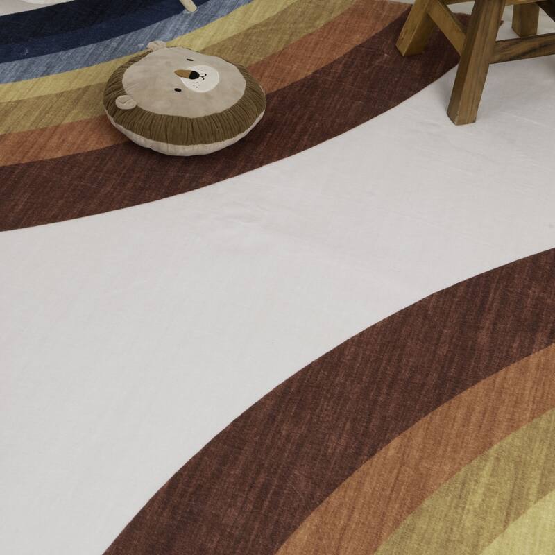 Rug Branch Kids Solara Ember Arc Red Indoor Area Rug