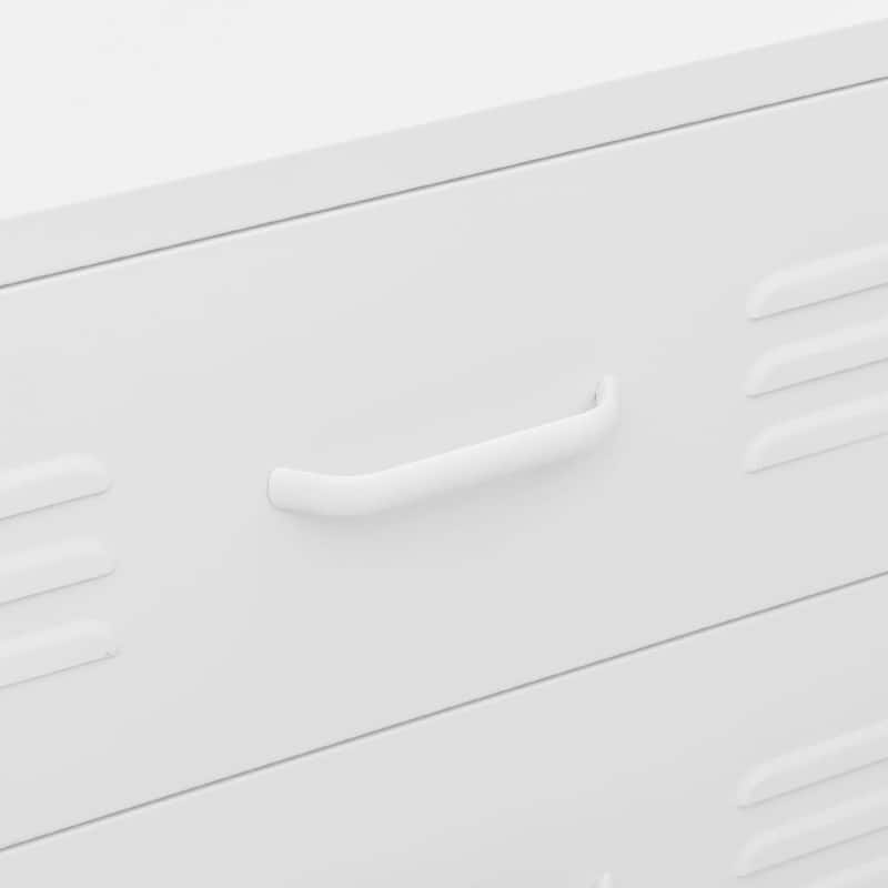 vidaXL Chest of Drawers Dresser for Bedroom Sideboard Storage Cabinet Steel