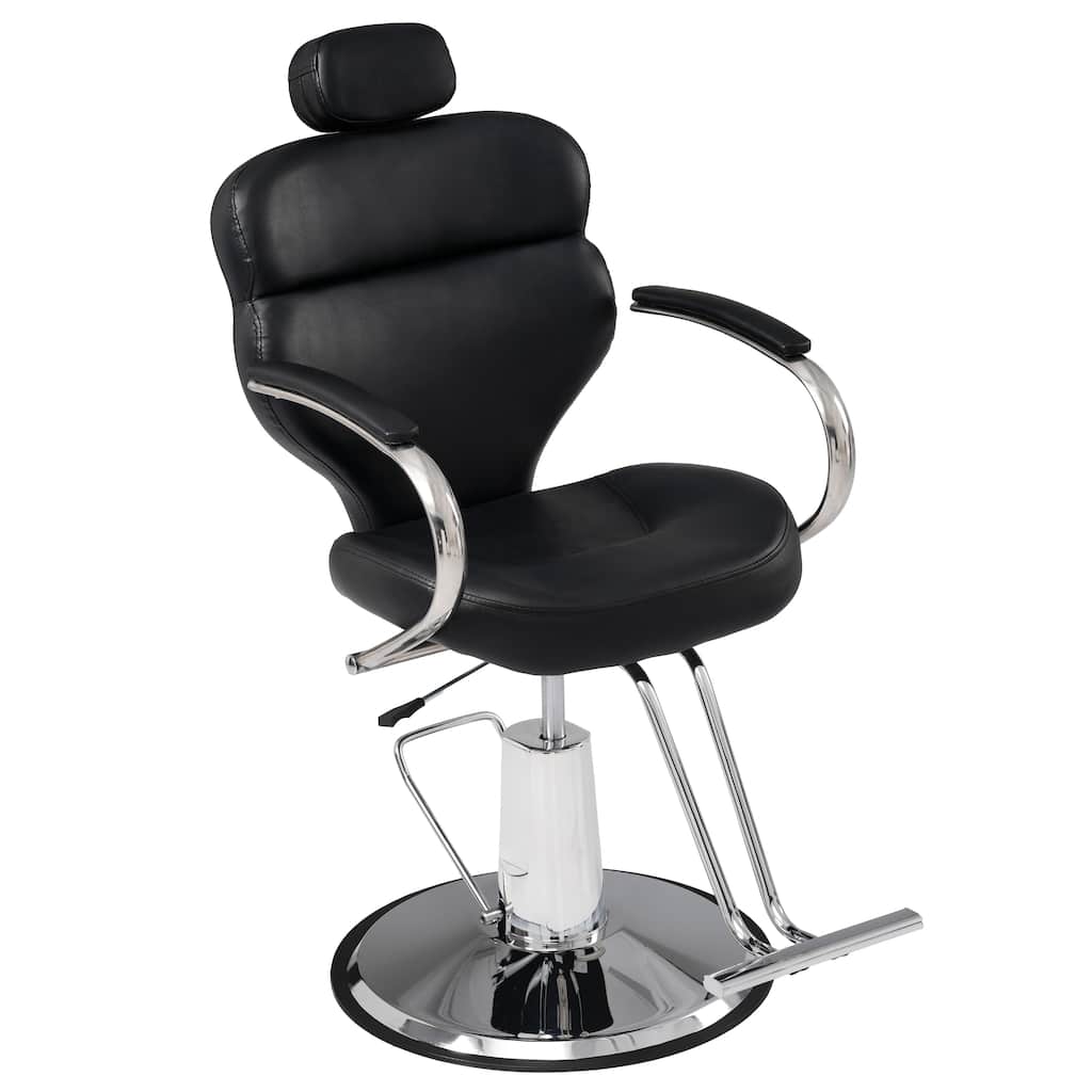 Premium Reclining barber Chair Salon Chair for Hair Stylist - N/A