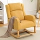 preview thumbnail 7 of 66, HOMYKA 27.3" Wide Rocking Chair for Nursery Room YM-Yellow