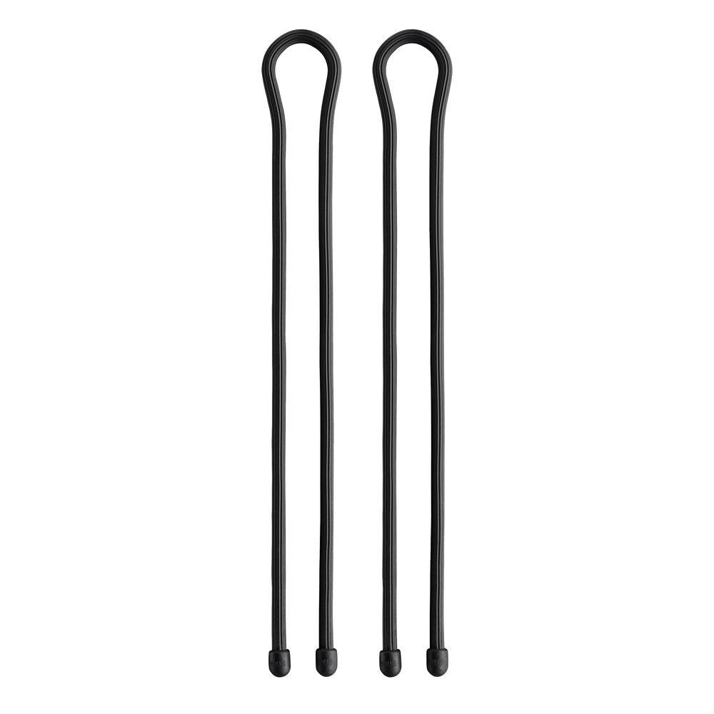 Nite Ize Gear Tie 24/" Black Reusable Rubber Twisty Ties Durable 4-Pack of 2