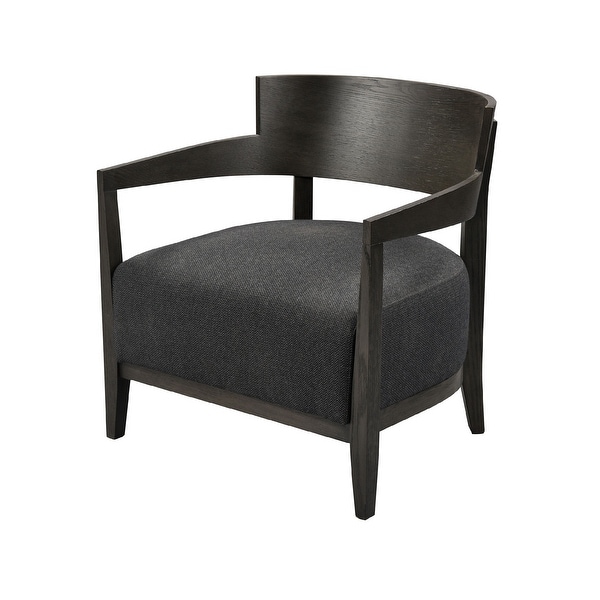 28" Dark Grey On Being Chair Herringbone - N/A