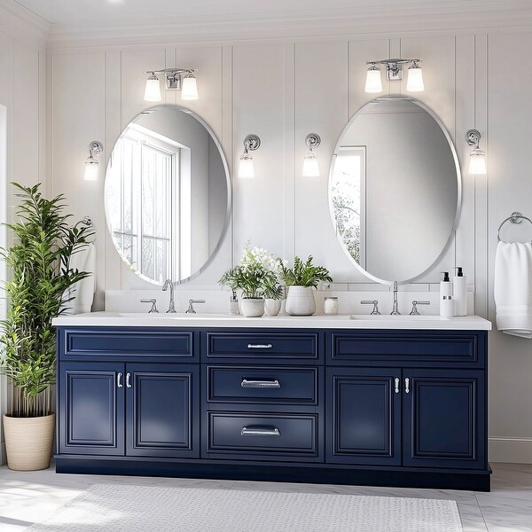 Minimalist Frameless Oval Decorative Wall Mirror Silver Accent Vanity Mirror Bed Bath Beyond 41463481
