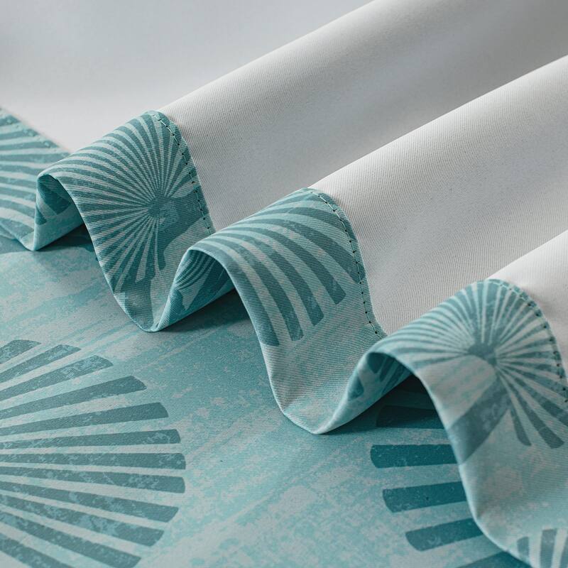 DriftAway Luca Blackout Curtains Natural Botanical Leaves Printed Drapes 2 Panels