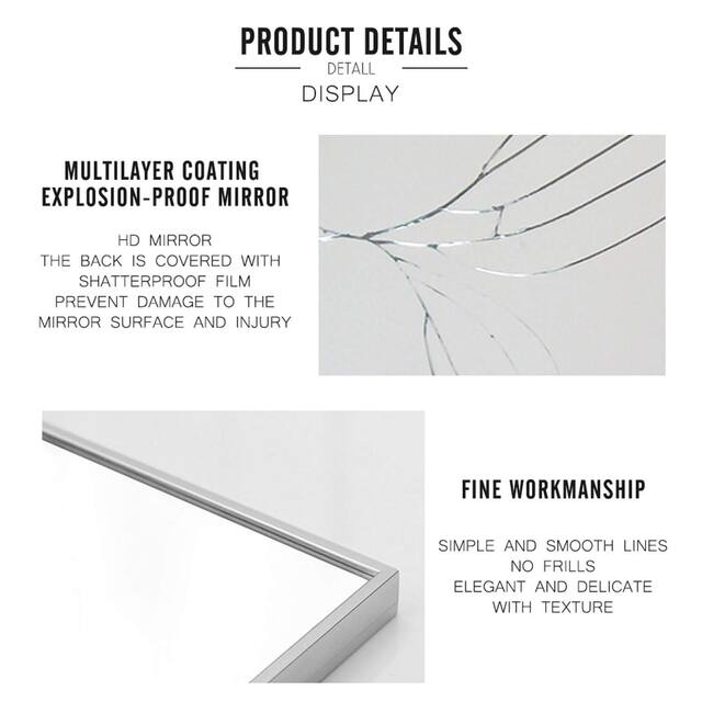 Carson Carrington Paaskynen Aluminum Alloy Full Length Floor Mirror