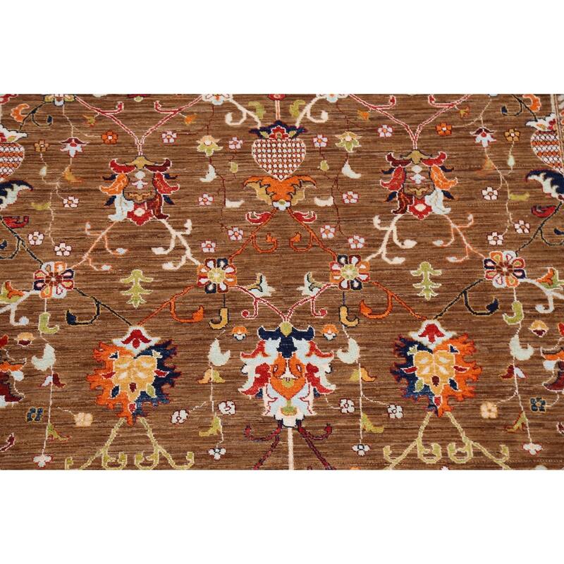 Vegetable Dye Traditional Oriental Ziegler Wool Area Rug Hand-knotted - 6'9" x 9'4"