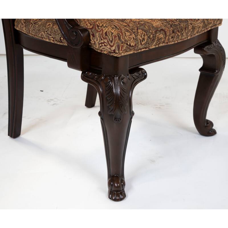 Kova Traditional Brown Cherry Wood 9-Piece Dining Set by Furniture of America