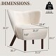 preview thumbnail 2 of 4, Modern Accent Chair Comfy Lounge Chair Upholstered Side Chair
