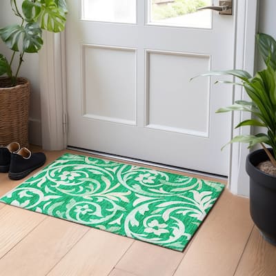 Premium Washable Super Soft Contempory Scroll Mayfield Rug