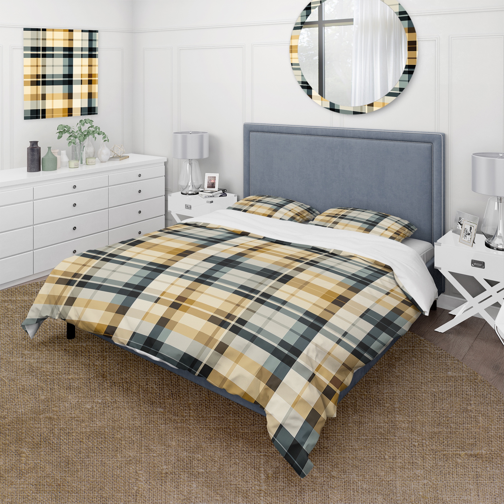 Black and cream store bedding