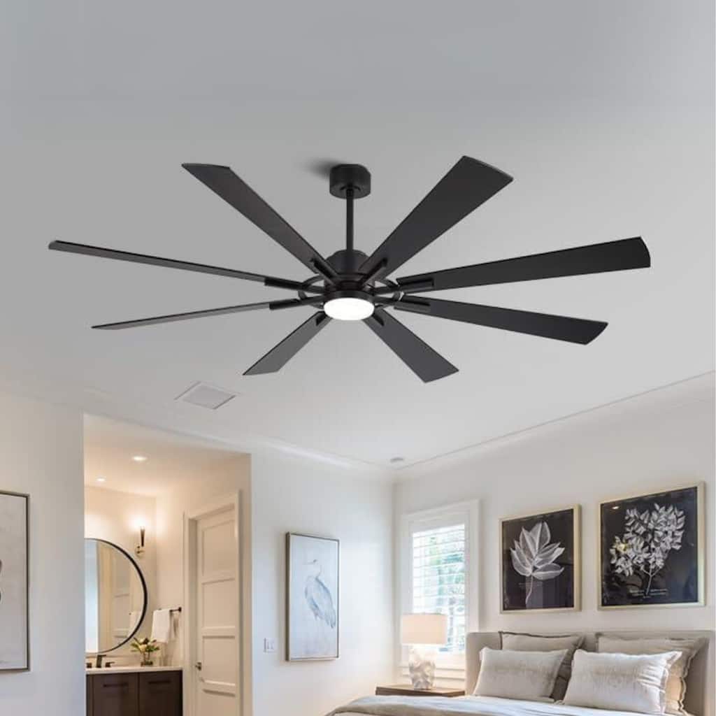 AeroBlade 80" 8-Blade 6-Speed Ceiling Fan with LED Light