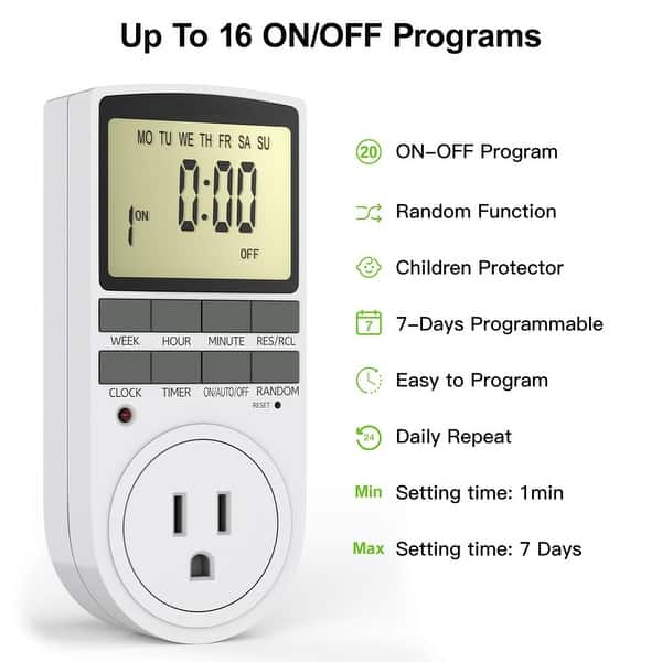 Digital Programmable Timer Outlet - American Standard - Bed Bath ...