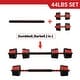 preview thumbnail 15 of 15, Ainfox 2 in 1 Adjustable Dumbbell Set 33/44/66 Lbs Gym Workout Dumbbell Set with Connecting Rod