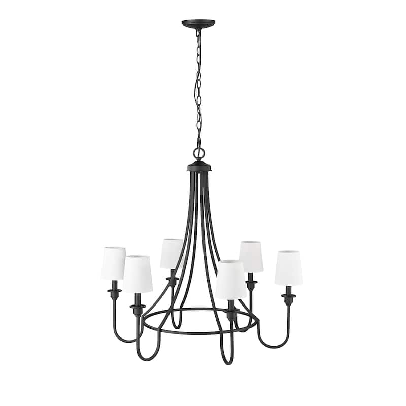 Millennium Lighting Artemis 5/6 Chandelier Ceiling Light - Matte Black - 6