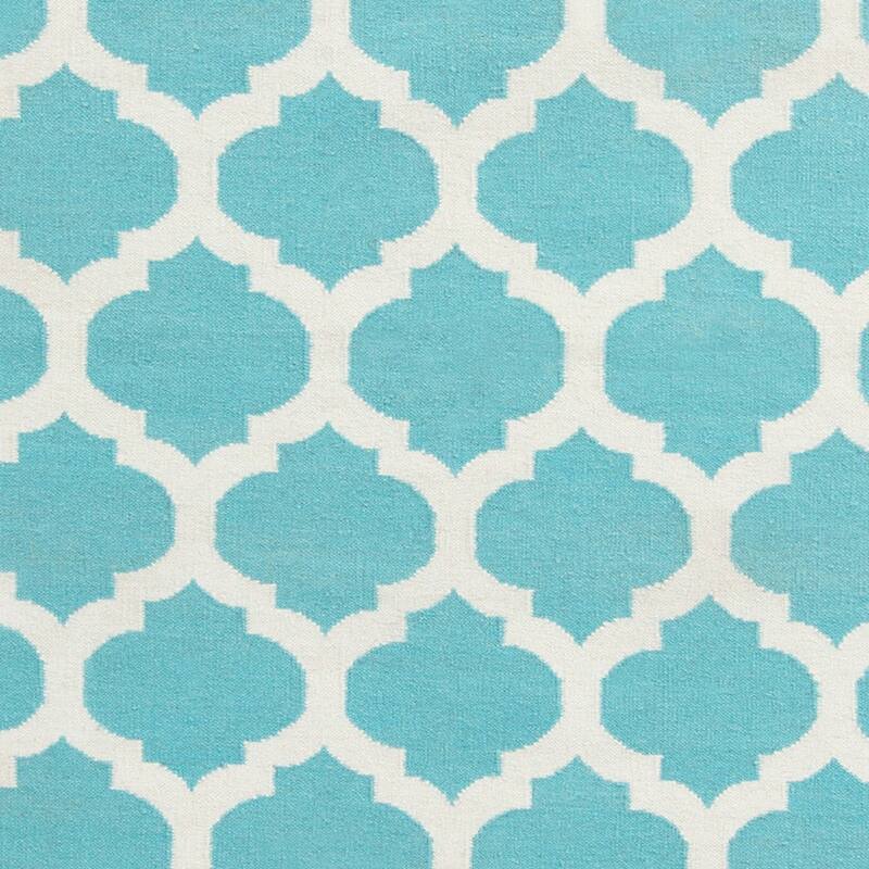 Hand-woven Samick Moroccan Trellis Flatweave Wool Runner Area Rug