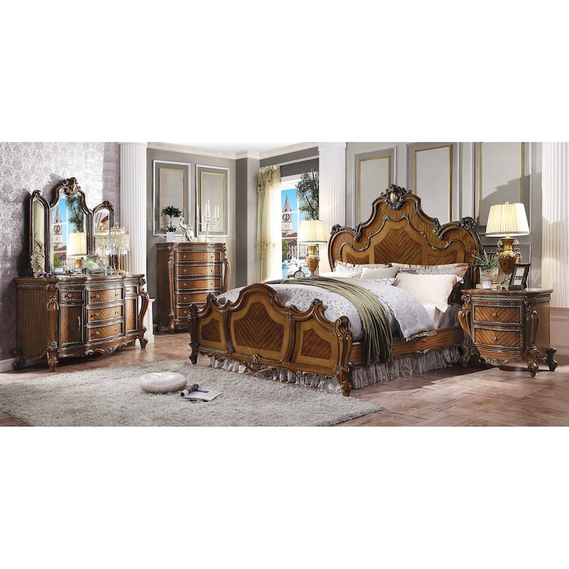 Deveraux Honey Oak 2-Door and 5-Drawer Dresser