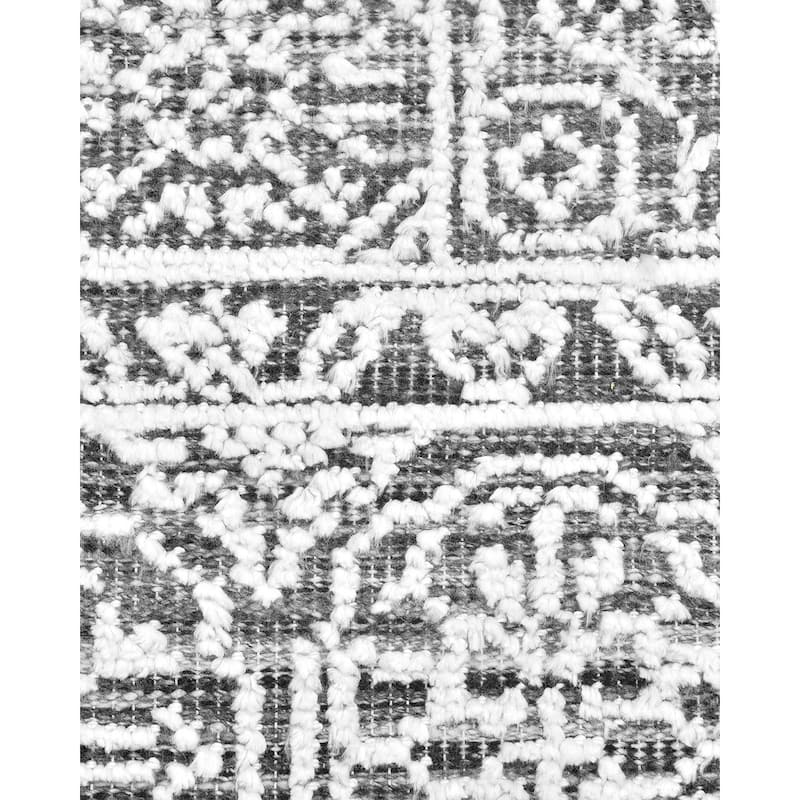 Overton Handmade Modern Contemporary Floral Area Rug