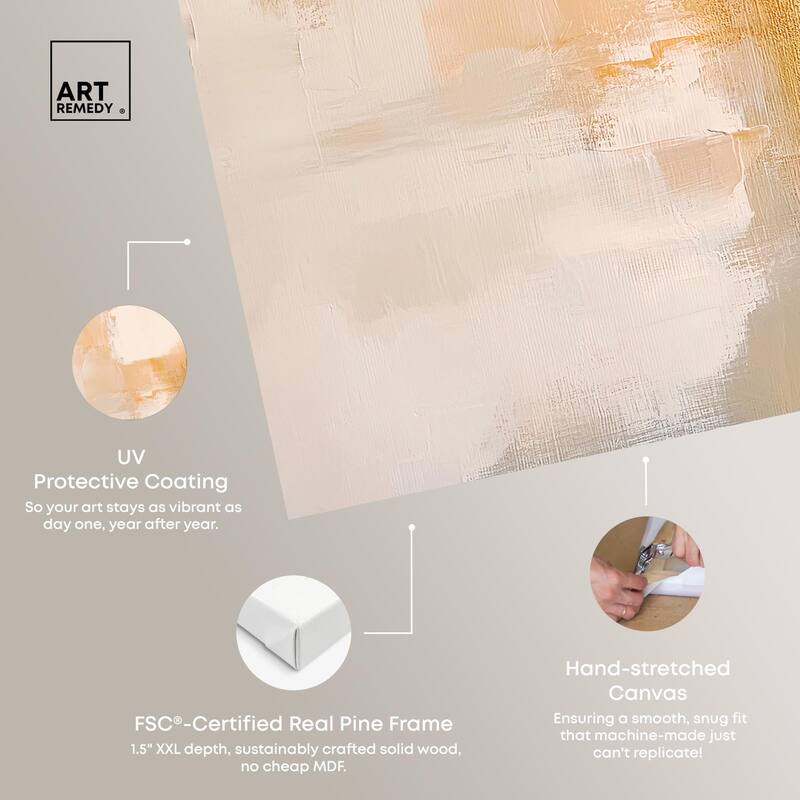 Muted Melody I Canvas Set of 2 by Art Remedy, Gallery Wrapped