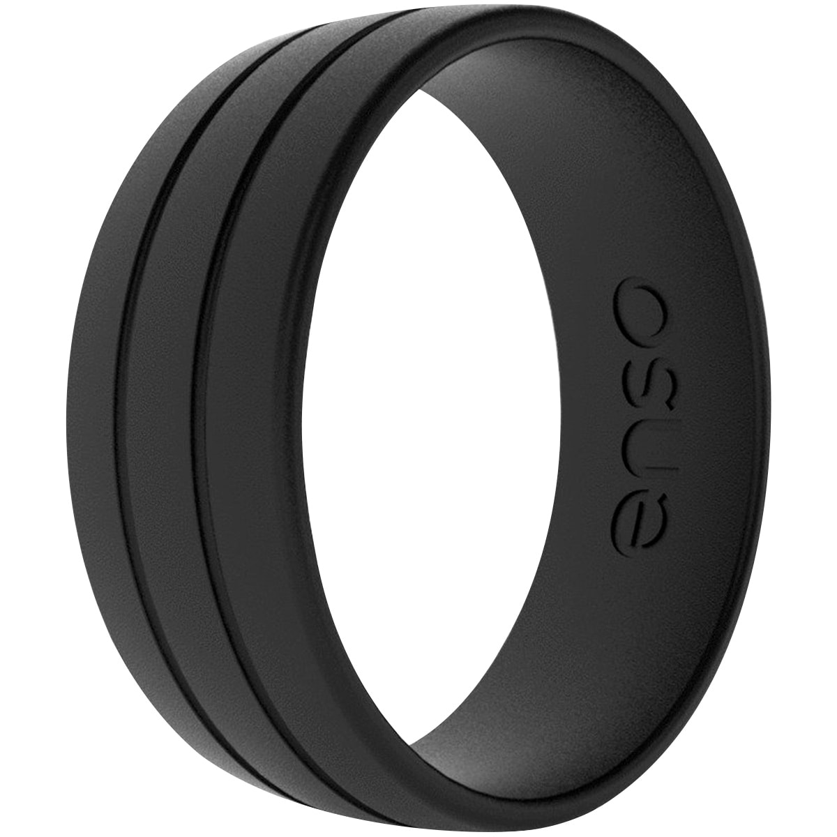 Enso Rings Ultralite Series Silicone Ring - Obsidian