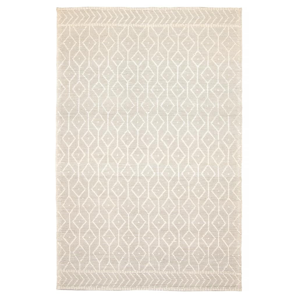 ECARPETGALLERY Braid weave Sienna Cream Wool Rug - 6'2 x 9'5