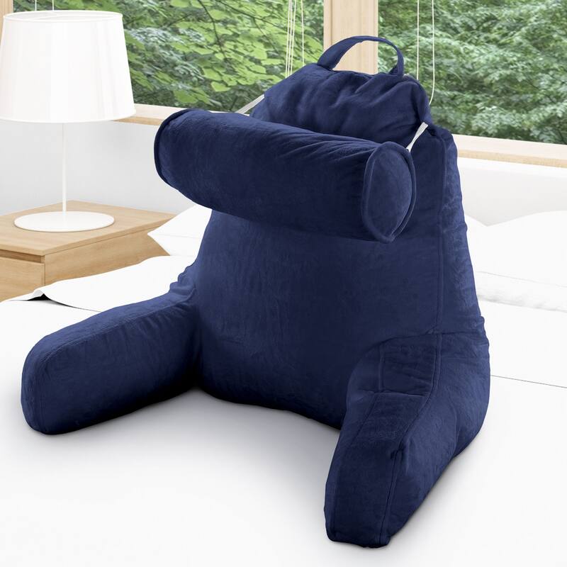 Cheer Collection Extra Large TV Pillow With Detachable Bolster