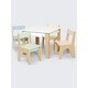 preview thumbnail 3 of 3, Table and 4 Chair Set with Paper Roll Holder - Greenguard Gold Certified