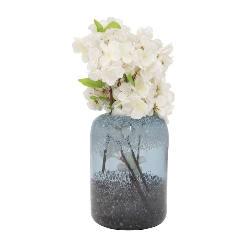 Sagebrook Home Glass Multi Cylinder Ombre Vase
