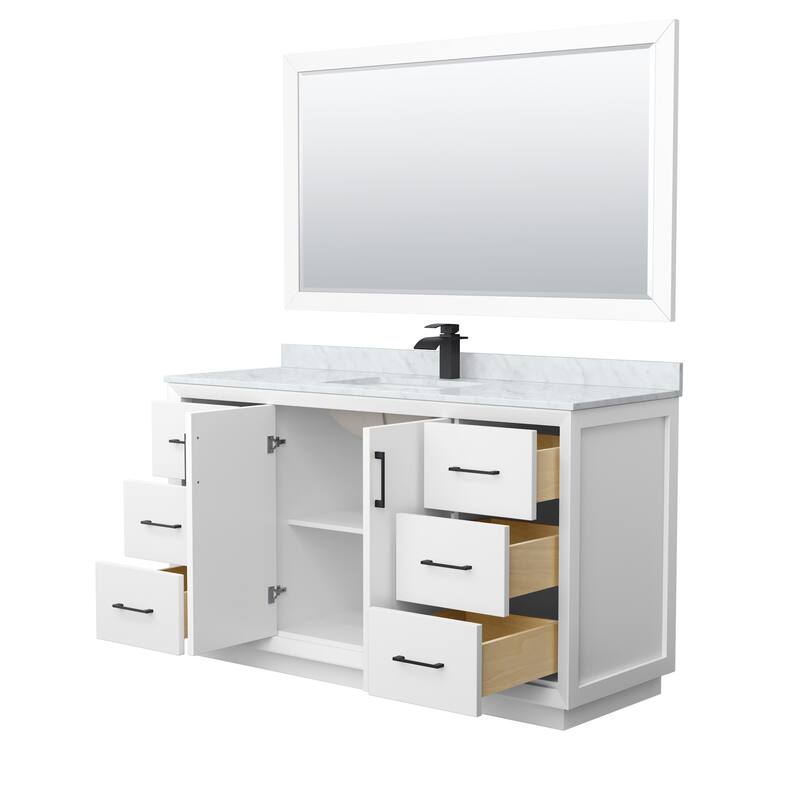 Wyndham Collection WCF414160S-NAT-UNSM58 Strada 60" Free Standing
