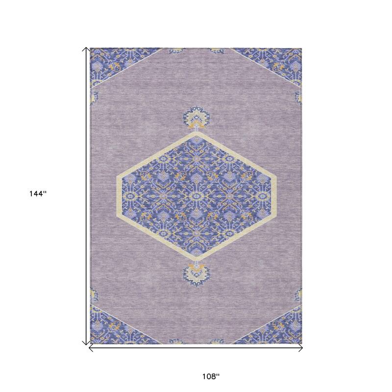 HomeRoots Oriental Traditional Rectangle Outdoor Rug