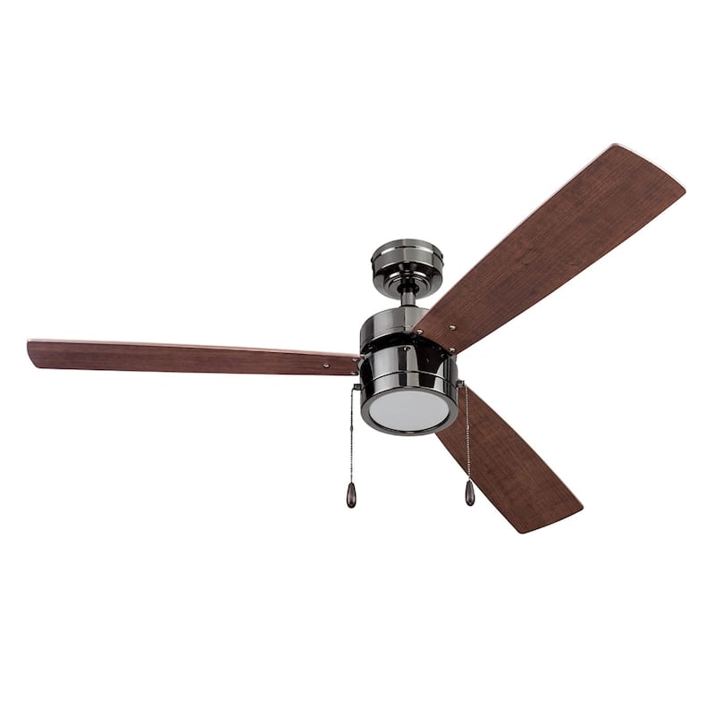52" Prominence Home Madrona Indoor Ceiling Fan, Painted Gun Metal - 52