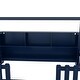 preview thumbnail 18 of 34, Kids Twin Floor Bed with Roof Frame and LED Light, Wooden House Bed with Bookshelf Storage and Guardrails